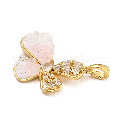 Стойки обшивки латунь микро проложить Циркон подвеску KK-U035-20G-02-1