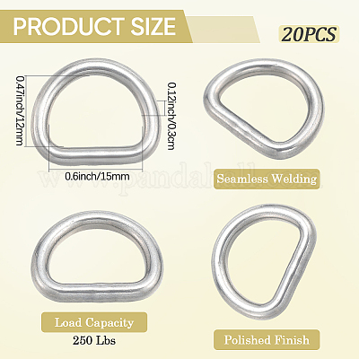 D-образные кольца из нержавеющей стали 304 STAS-CP0001-05A-1