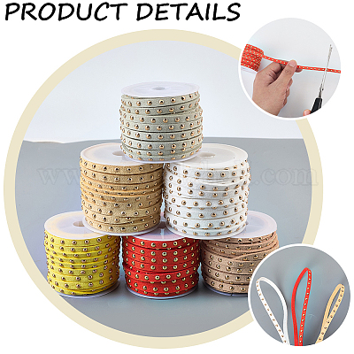 Шнур из искусственной замши calfovera 6 рулон 6 цвета LW-CL0001-02C-1