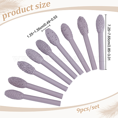 9 набор инструментов для работы с текстурой из смолы для глиняного искусства TOOL-WH0166-016-1