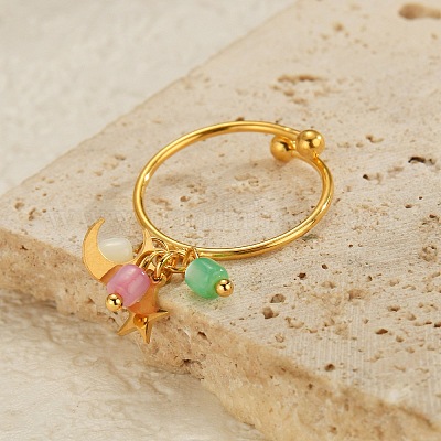 Кольца-манжеты из нержавеющей стали 304 для женщин RJEW-U045-01G-1