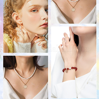 16 шт. 4-х стильный латунный подвеска с микропаве из кубического циркония FIND-SC0004-62-1