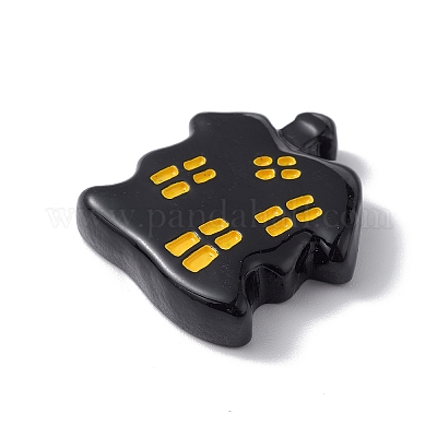 Кабошоны из непрозрачной смолы на тему Хэллоуина RESI-E035-01R-1