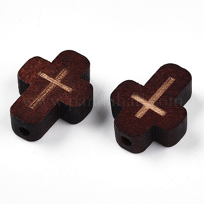 80 шт. Бусины из натурального дерева WOOD-SC0002-16A-1