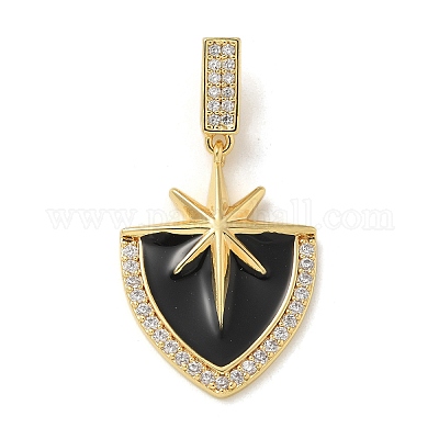 Латунь микропаве прозрачный кубический цирконий европейские подвески с подвесками KK-U046-14G-02-1