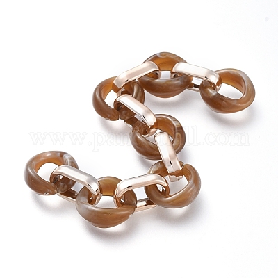 Прозрачная акриловая цепочка ручной работы AJEW-JB00547-05-1