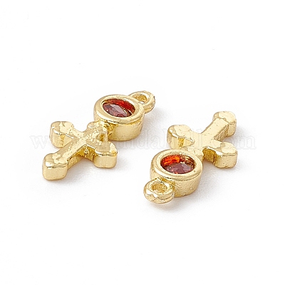 Латунные микро проложить кубического циркония подвески X-ZIRC-H124-05G-1