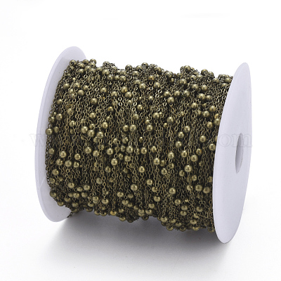 Латунные плоские овальные кабельные цепи CHC018Y-AB-1