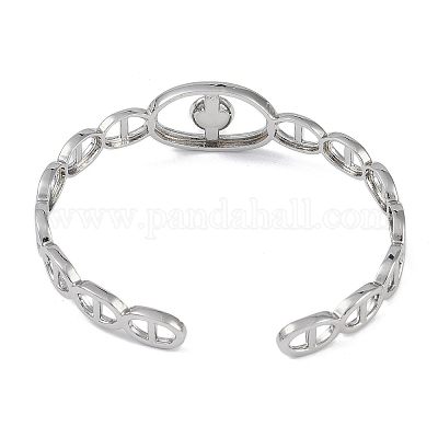 Изготовление браслета-манжеты с открытыми манжетами из латуни Mariner Link KK-U020-20P-1