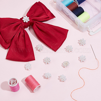 30 шт. пуговицы из сплава пластика с перламутровой ножкой BUTT-FG0001-34-1