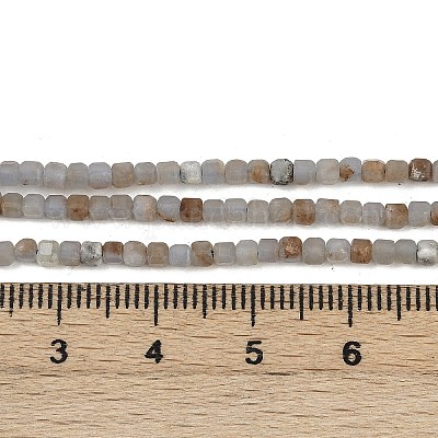 Натуральные ангельские бусины G-RM2025-D45-2x2mm-1