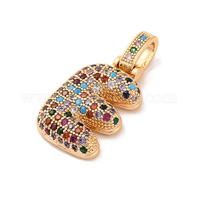 Латунные микро проложить кубического циркония подвески KK-C076-29E-G02-1