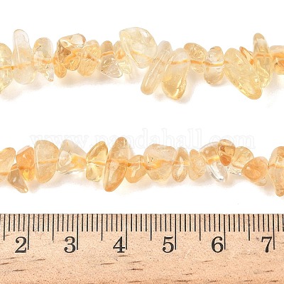Природный желтый кварц нитей бисера G-K400-A01-5x8-1