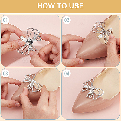 Decorazioni Per Scarpe Con Fiocco 2 Pezzi | Accessori Eleganti Per Feste Ed Eventi