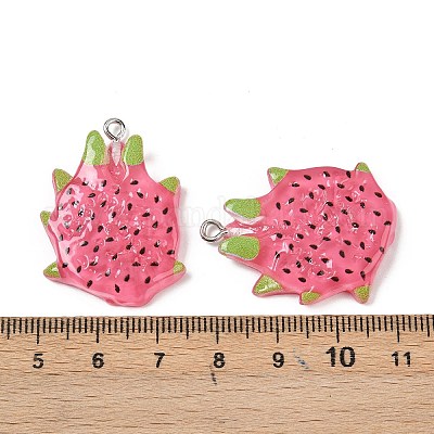 Подвески из непрозрачной смолы с фруктовой тематикой RESI-F061-02A-1