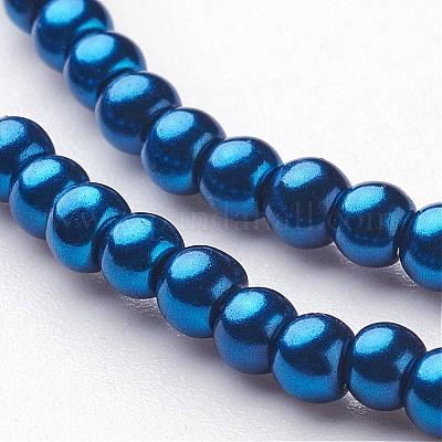 Стеклянные жемчужные бусины HY-3D-B72-1