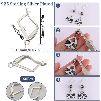 60 шт. латунные пончики KK-SC0004-58S-1