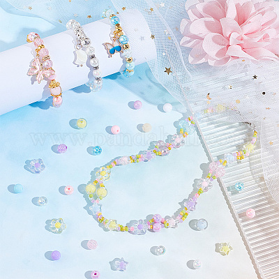 428 шт. 21 вида прозрачных и непрозрачных и имитация желе акриловых бусин DIY-PH0017-88-1