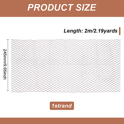 2 м ленты из декоративной сетки. SRIB-WH0011-177B-1