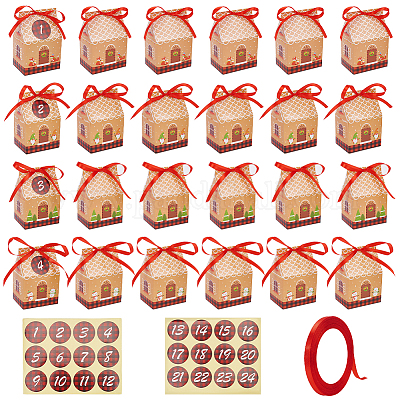 Рождественские картонные коробки для конфет CON-WH0086-040-1