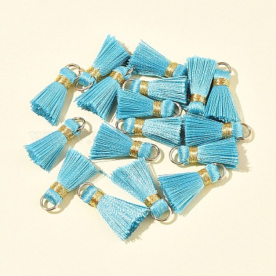 20 шт. украшения из поликоттона (полиэстер-хлопка) ручной работы в виде кисточек FIND-FS0003-27B-1