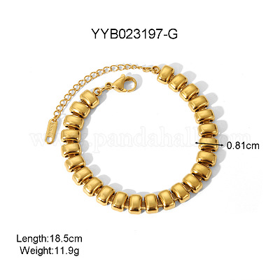 Браслет-цепочка в европейском стиле из нержавеющей стали 304 для женщин HM2215-10-1