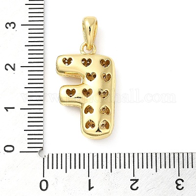 Латунные микро проложить кубического циркония подвески KK-E061-03G-06-1