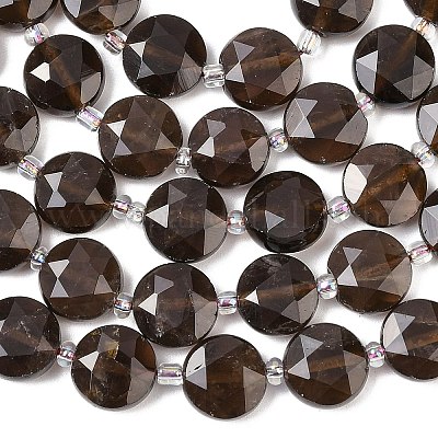 Природный дымчатый кварц нитей бисера&nbsp;G-F812-C04-01-1