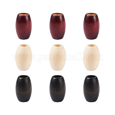 60шт 3 цвета деревянные бусины WOOD-CD0001-12-1