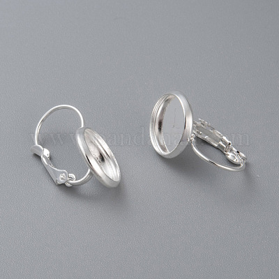 Серьги с застежкой-рычагом из нержавеющей стали 304 STAS-F191-03S-12mm-1