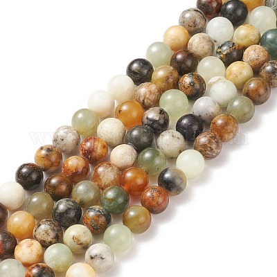 Естественно Xiuyan нефритовый шарик нити G-P075-39-8mm-1