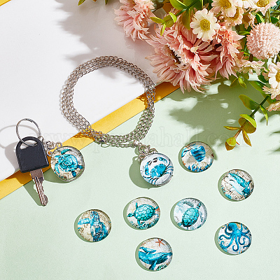 Кабошоны из стекла GLAA-NB0001-67C-1