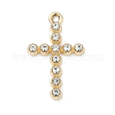 Подвески из сплава и страза&nbsp;ALRI-D303-20G-03-1