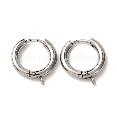 201 фурнитура для сережек-колец из нержавеющей стали STAS-D379-06D-P-1