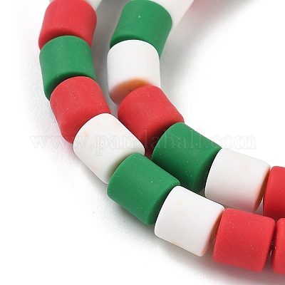 Рождественские бусины из полимерной глины ручной работы CLAY-F006-01A-1