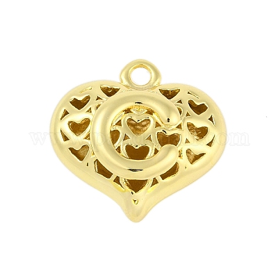 Полые латунные подвески на день святого валентина KK-M289-03C-G-1
