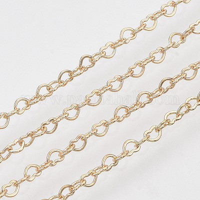 Паяные латунные сердечные цепи X-CHC-T008-03LG-1