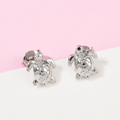 Латунь серьги EJEW-R032-03P-1