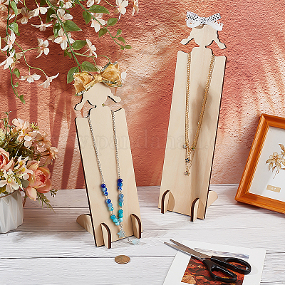 2 сумка 2 стиля милые деревянные держатели для волос в форме девушки ODIS-PH0001-93-1