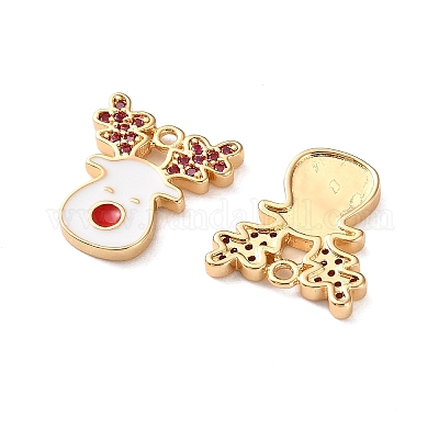 Латунные микро проложить кубического циркония подвески KK-D420-01G-02-1