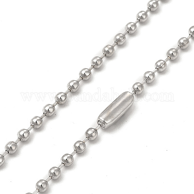 Колье из сплава в виде креста с шаровыми цепочками NJEW-K245-001A-1