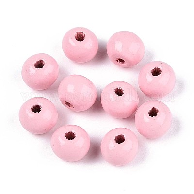 Круглые бусины из натурального дерева схима WOOD-A018-8mm-05-1