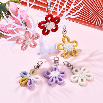 Подвеска из полиэстера&nbsp;HJEW-YW00127-01-1