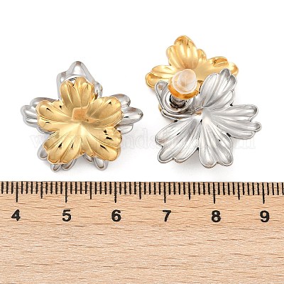 Серьги-гвоздики из нержавеющей стали 304 EJEW-U045-04B-GP-1