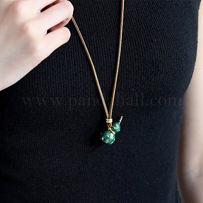 Ожерелья с подвесками из латуни и тыквенной эмали FS-WG67A97-04-1