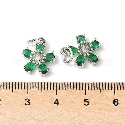 Латунные микро проложить кубического циркония подвески KK-U067-03P-02-1