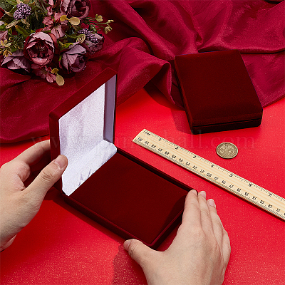 Бархатные коробки для упаковки медалей CON-WH0086-182A-1