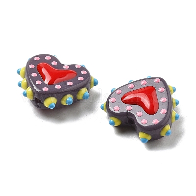 Окрашенные стеклянные бусины X-LAMP-V001-07A-1