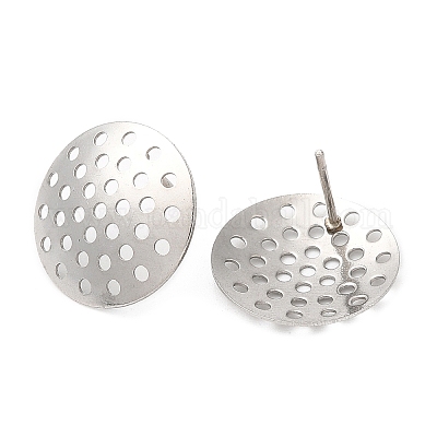 Фурнитура для сережек-гвоздиков из нержавеющей стали марки 304 STAS-R123-18B-P-1