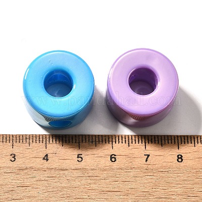 УФ-покрытие непрозрачные акриловые европейские бусины SACR-Z007-01O-1